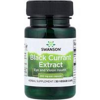 Swanson Vitamins, Juodųjų serbentų ekstraktas, 200 mg, 30 daržovių kepurėlių