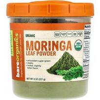 BareOrganics, Ekologiški Moringos lapų milteliai, 8 uncijos (227 g)