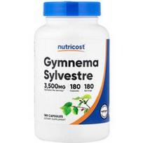 Nutricost, Gymnema Sylvestre, 180 kapsulių (175 mg vienoje kapsulėje)