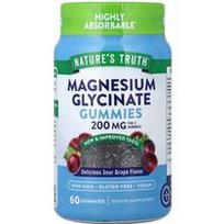 Nature's Truth, Magnio glicinato guminukai, skanios rūgščios vynuogės, 60 guminukų