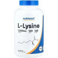 Nutricost, L-lizinas, 1 000 mg, 120 tablečių