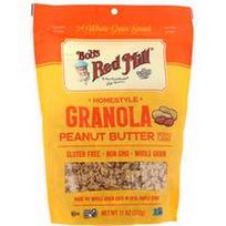Bob's Red Mill, Namų stiliaus granola, žemės riešutų sviestas, 11 uncijos (312 g)