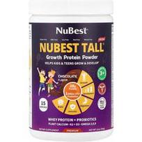 NuBest, NuBest Tall®, augimo baltymų milteliai, vaikams ir paaugliams 3+, šokoladas, 12 uncijų (340 g)