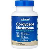 Nutricost, Kordicepso grybas, 90 kapsulių (550 mg vienoje kapsulėje)