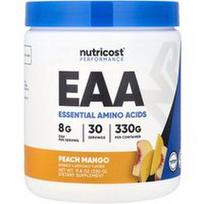 Nutricost, Našumas, EAA milteliai, persikų mangas, 11.8 uncijos (330 g)