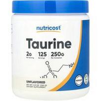Nutricost, Taurinas, be skonio, 8.9 uncijos (250 g)