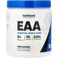 Nutricost, Našumas, EAA, be skonio, 8.9 oz (249 g)