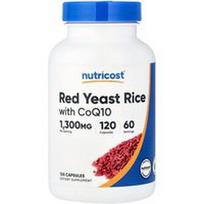 Nutricost, Raudonųjų mielių ryžiai su kofermentu Q10, 120 kapsulių