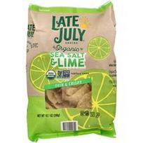 Late July, Ekologiški tortilijos traškučiai, ploni ir traškūs, jūros druska ir kalkės, 10.1 uncijos (286 g)