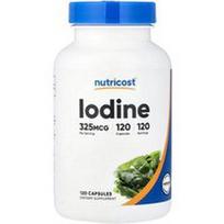 Nutricost, Jodas, 120 kapsulių