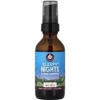 WishGarden Herbs, Vaikams, „Sleepy™“ naktys ir gaivūs rytai, 59 ml (2 skysčio uncijos)
