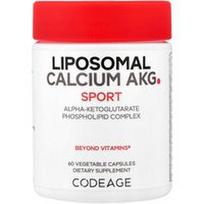 Codeage, Sportas, liposominis kalcis AKG, 60 augalinių kapsulių (700 mg vienoje kapsulėje)