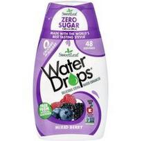 SweetLeaf Stevia, „Water Drops®“, gardus stevijos vandens skonio stipriklis, mišrių uogų skonio, 48 ml (1,62 fl oz)