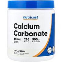 Nutricost, Kalcio karbonatas, be skonio, 500 g (17,9 uncijos)