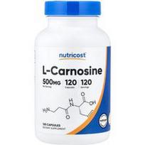 Nutricost, L-karnozinas, 500 mg, 120 kapsulių