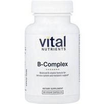 Vital Nutrients, B kompleksas, 60 veganiškų kapsulių