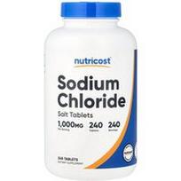 Nutricost, Natrio chloridas, 240 tablečių