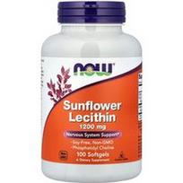 NOW Foods, Saulėgrąžų lecitinas, 1 200 mg, 100 minkštųjų gelių