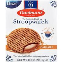 Daelmans, Stroopwafels, karamelė, 8 vafliai, 10.94 oz (310 g)