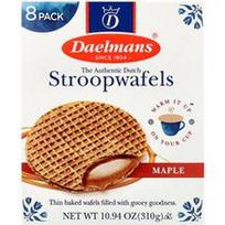 Daelmans, Stroopwafels, klevas, 8 vafliai, 10,94 uncijos (310 g)