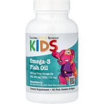 California Gold Nutrition, Vaikiški Omega-3 žuvų taukai, natūralios braškės, 60 žuvų želatinos minkštųjų gelių