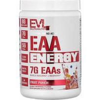 EVLution Nutrition, EAA Energinė vertė, Vaisių Punšas, 357 g