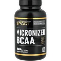 California Gold Nutrition, Sportas, mikronizuota BCAA, šakotosios grandinės aminorūgštys, 240 kapsulių
