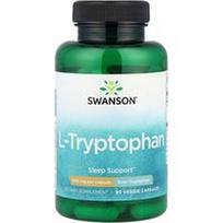 Swanson Vitamins, L-triptofanas, 500 mg, 90 daržovių kapsulių