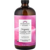 Heritage Store, Organinis ricinos aliejus, 946 ml (32 skysčio uncijos)