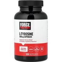 Force Factor, L-tirozinas, 500 mg, 120 daržovių kapsulių