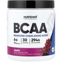 Nutricost, „Performance“, BCAA, vynuogių skonio, 294 g