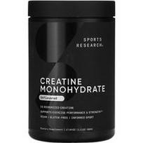 Sports Research, Kreatino monohidratas, be skonio, 500 g