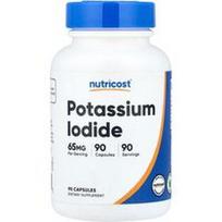 Nutricost, Kalio jodidas, 65 mg, 90 kapsulių