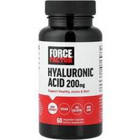 Force Factor, Hialurono rūgštis, 200 mg, 60 daržovių kapsulių
