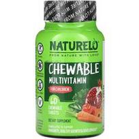 NATURELO, Kramtomieji multivitaminai vaikams, 60 kramtomųjų tablečių