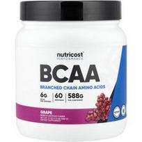 Nutricost, „Performance“, BCAA, vynuogių skonio, 588 g