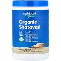 Nutricost, Organinis Shatavari, be skonio, 454 g