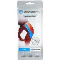 Strengthtape, Kineziologinis teipas, kelio sąnariui, 6 iš anksto supjaustytos juostelės