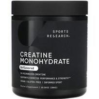 Sports Research, Kreatino monohidratas, be skonio, 10.58 uncijos (300 g)