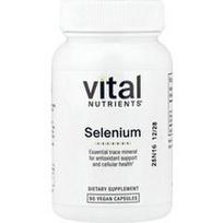 Vital Nutrients, Selenas, 90 veganiškų kapsulių (200 mcg vienoje kapsulėje)