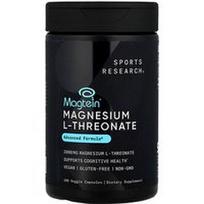 Sports Research, Magtein®, magnio L-treonatas, 180 vegetariškų kapsulių (666 mg vienoje kapsulėje)