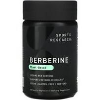 Sports Research, Berberinas, 60 vegetariškų kapsulių (500 mg vienoje kapsulėje)