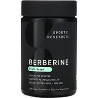 Sports Research, Berberinas, 120 vegetariškų kapsulių (500 mg vienoje kapsulėje)