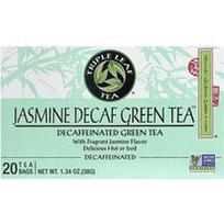 Triple Leaf Tea, Jazminų ir kofeino neturinti žalioji arbata™, 20 arbatos pakelių, 38 g