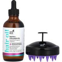 artnaturals, Plaukų augimo rinkinys, biotinas + kolageno aliejus, 2 dalių rinkinys