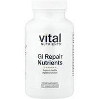 Vital Nutrients, GI Repair maistinės medžiagos, 120 kapsulių