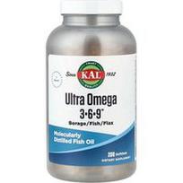 KAL, Ultra Omega 3-6-9™, 200 minkštųjų gelių