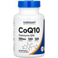 Nutricost, CoQ10, 100 mg, 120 minkštųjų gelių