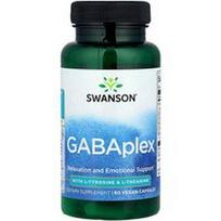 Swanson Vitamins, GABAplex su L-tirozinu ir L-teaninu, 60 veganiškų kapsulių