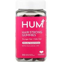 HUM Nutrition, Plaukų stiprūs guminukai, braškės, 60 veganiškų guminukų